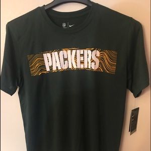 Greenbay packer dri fit short sleeve team apparel